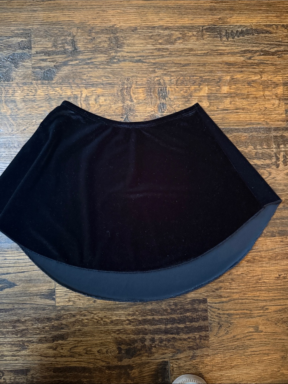 Suffolk Black Velvet High-Low Ballet Skirt